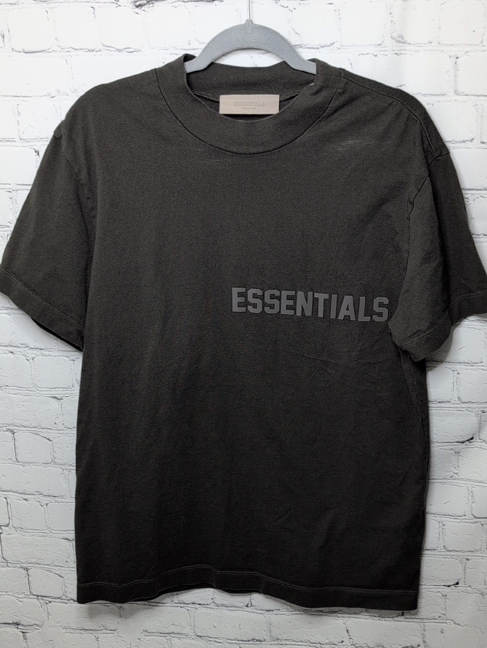 Fear Of God Essentials Men's Crewneck T-Shirt in Charcoal